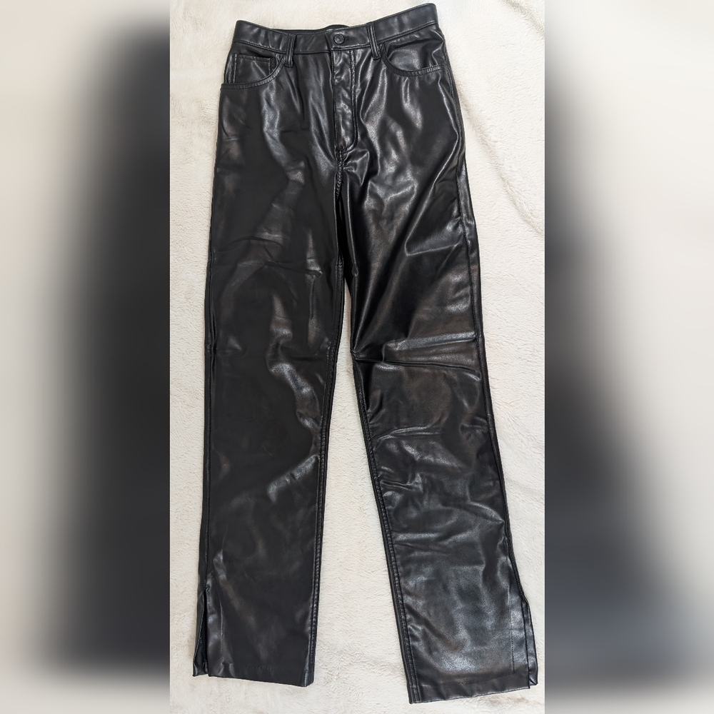 Abercrombie & Fitch Black Leather Pants